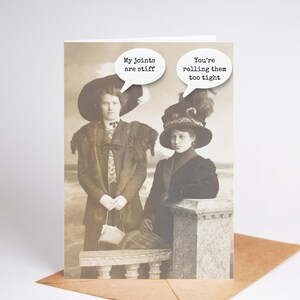 Digital Funny Happy Birthday Card Joints Are Stiff Old Age Birthday Card Over the Hill Funny Birthday Greeting Card INSTANT DOWNLOAD