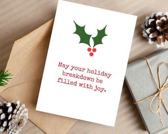 Funny Christmas Greeting Card: Hilarious Xmas Greeting (Digital Download)