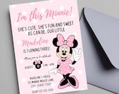 EDITABLE I'm This Minnie Minnie Mouse 3rd Birthday Invite Oh Toodles Minnie Mouse Third Birthday Party Three invite Digital INSTANT DOWNLOAD