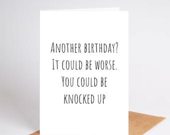 Funny 'Another Birthday?' Printable Birthday Card (Digital Download A2 Size)