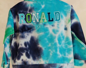 Custom Embroidered Boy Jean Coat, Matching Birthday Gift for Siblings