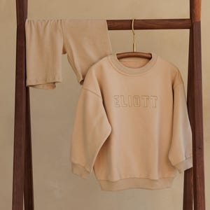 Matching set kids, Customized crewneck sweatshirt with sweat shorts, Personalized sweatshirt and shorts set, School, Days Out, Adventures