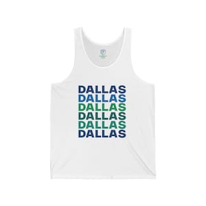 Dallas Jersey Tank by Echo Faith Apparel