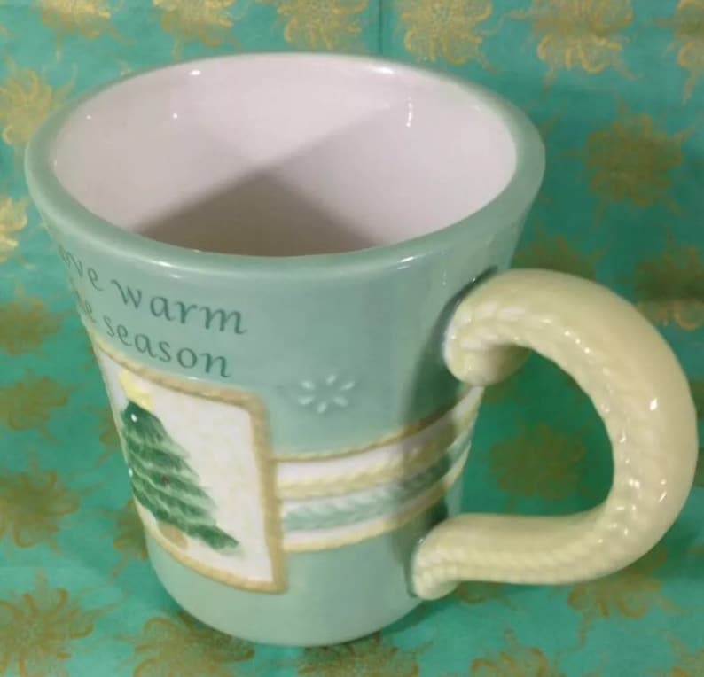 CHRISTMAS CUP Christmas Holiday Casa Bella Coffee Tea Mug Cup With Christmas Tree Cup