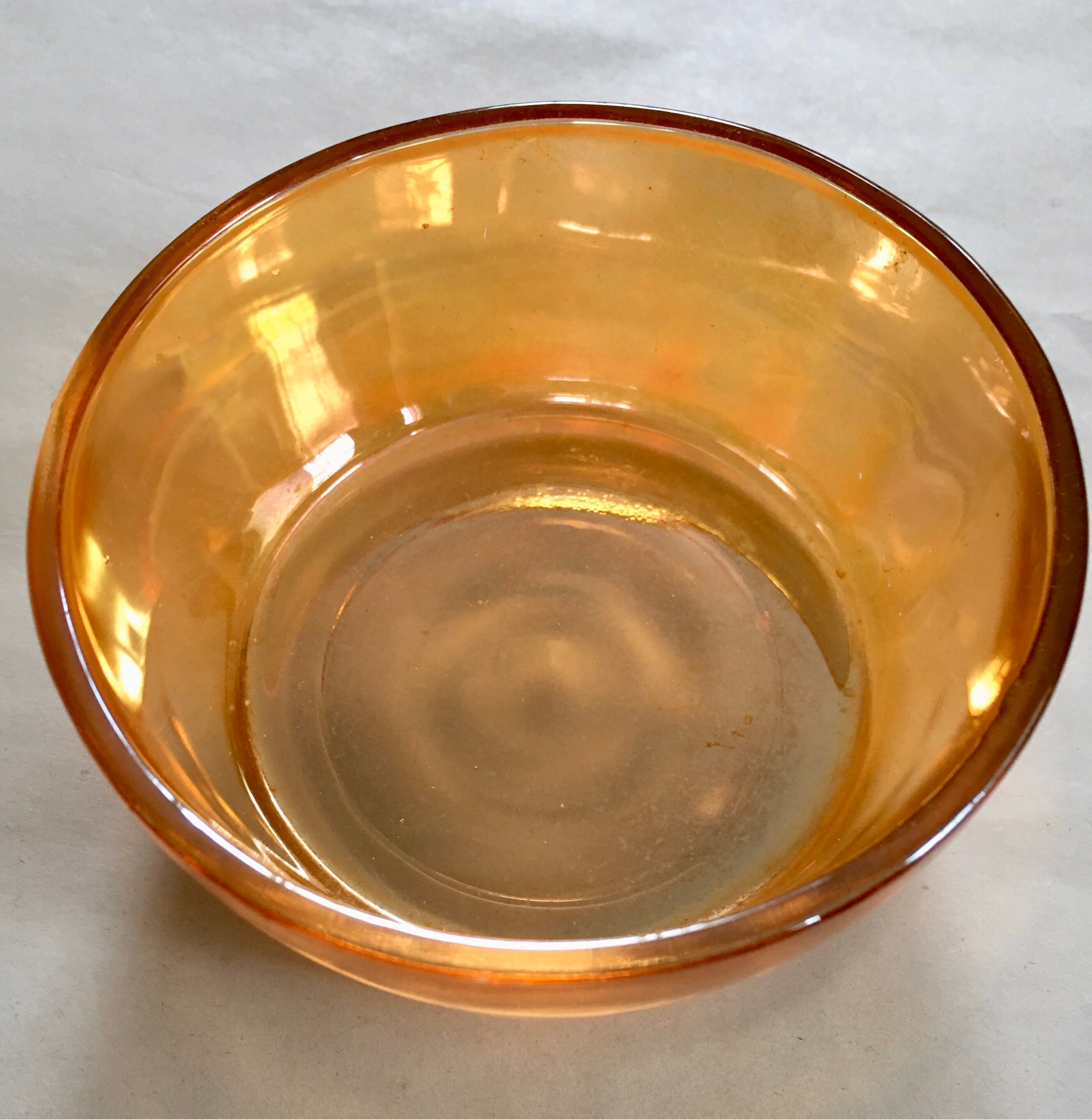 CARNIVAL GLASS CEREAL Bowl Iridescent Marigold Moderne Pattern Etsy Singapore