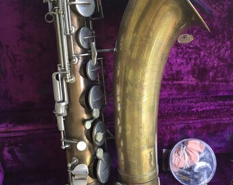 Antique 1930 Professional Frank Holton Elkhorn Wis Saxophone