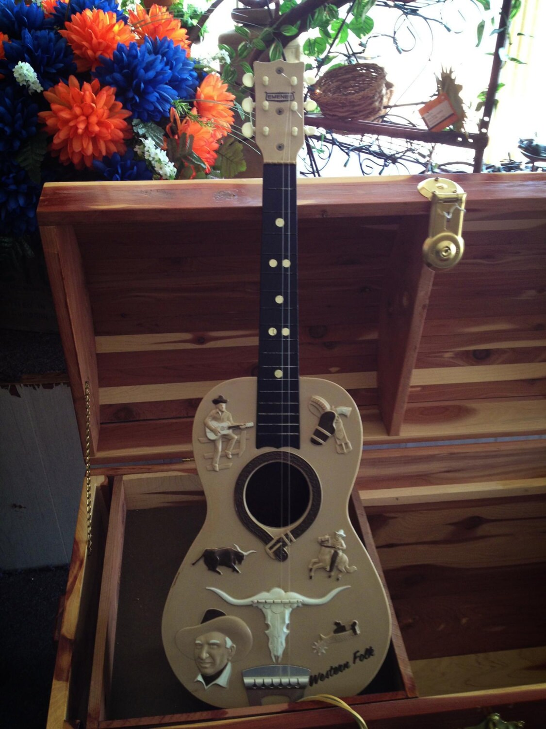 GUITAR 1950 Vintage Gene Autry Toy Guitar by Emenee Etsy