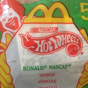 1998 McDonald&#39;s toys. McDonalds Hot Wheels Ronald NASCAR 94 Vehicle #5 Happy Meal Toy 1998  Hot Wheels my #5097