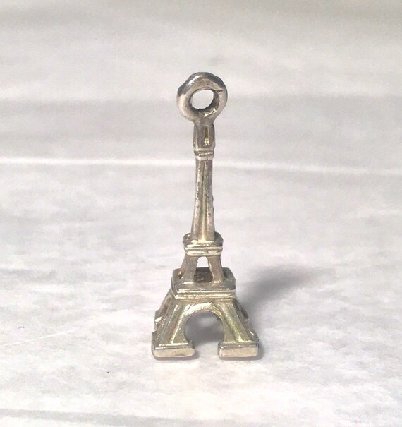 Vintage Sterling Silver Travel Charm Paris Eiffel… - image 8