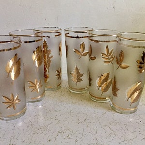 Vintage Botanist Drinking Glass Set, Luxurious Floral Embossed Decorat — Red  Co. Goods