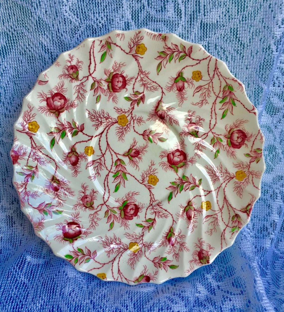 soup plate with underliner