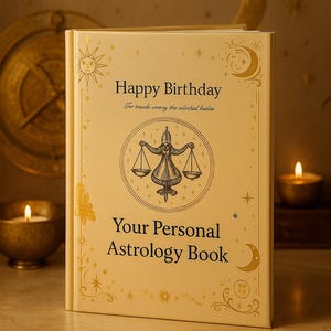 Personalized Astrology Book Custom Birth Chart Reading Digital Zodiac Guide Unique Spiritual Gift for Her Birthday Self Discovery