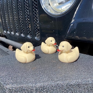 Labrador Retreiver Duck Miniature Figurine For Jeeps Dashboards