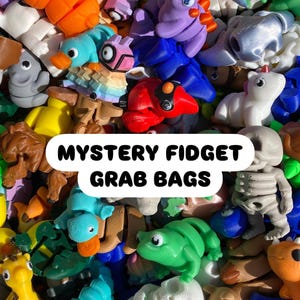 Mystery Bags Of Tiny 2in Articulated Fidget Sensory Animals