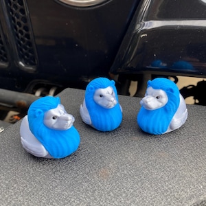 DET Lion Football Duck Miniature Figurine For Jeeps Dashboards
