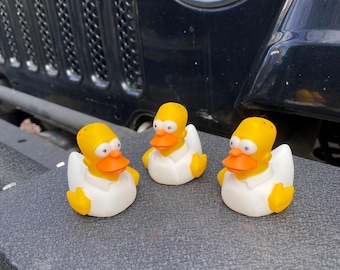 Homer Duck Miniature Figurine For Jeeps Dashboards