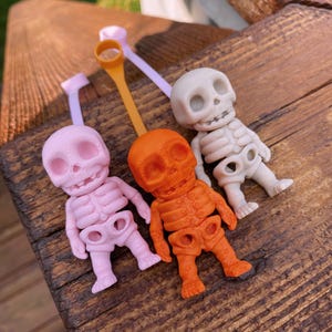 Skeleton Halloween Creepy Funny Cute Straw Toppers/ Charms For Stanley Tumblers Or Other 9.5mm Straws image 3