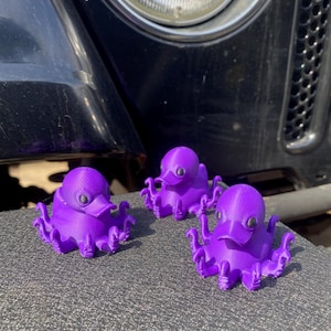 Octopus Duck Miniature Figurine For Jeeps Dashboards