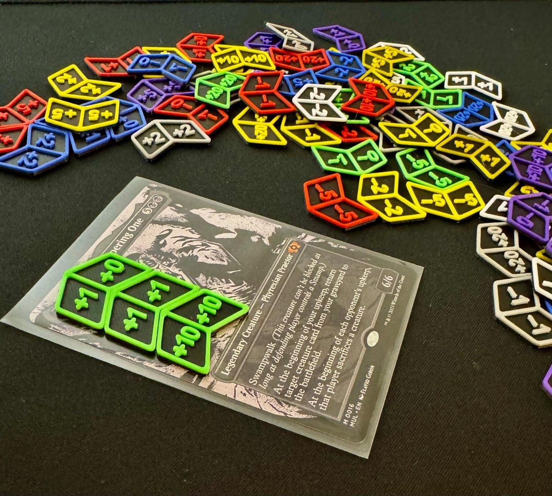 Custom MTG Power/toughness Counters - Magic the Gathering Counter ...