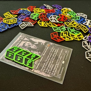 Contadores de Poder/Resistencia MTG personalizados - Fichas de Contador de Magic the Gathering, disponibles en varios colores, Contadores MTG, Fichas MTG