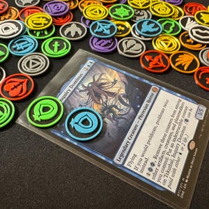 Jetons de compteur de capacité MTG personnalisés : symboles de statut Magic the Gathering