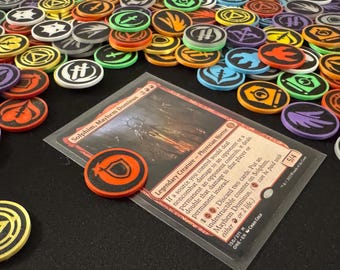3D Printed Ability Counters for MTG: Textured Magic The Gathering Tokens