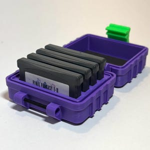 Custom Case for Game Boy Advance Game Cartridges - Protective Carrying Case for GBA Games - Available in Multiple Colors, 4-Capacity