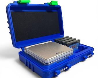 Custom Case for Game Boy Advance SP - Protective Carrying Case with GBA Cartridge Slots