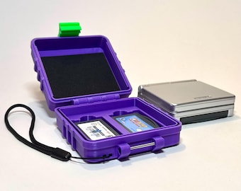 Custom Case for Game Boy Advance SP - Protective Console case with GBA Cartridge Storage