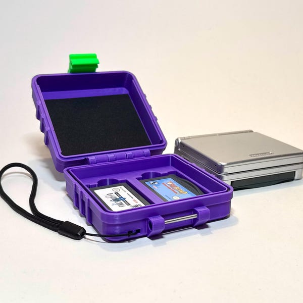 Custom Case for Game Boy Advance SP - Protective Console case with GBA Cartridge Storage