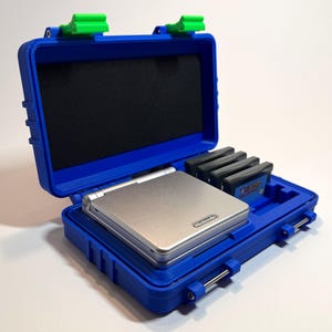 Custom Case for Game Boy Advance SP - Custom Protective Carrying Case for GBA SP with Game Cartridge Slots, available in Multiple Colors
