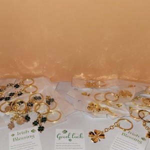 Shamrock keychain ,Clover keychain! St. Patrick Day ,Irish Accessories