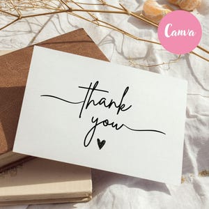 Danke, Karte, Minimalist Dankeschön, 5 x 7 flach druckbar, einfache moderne Hochzeit Dankeschön, Sofort Download PDF für Hochzeiten & Events