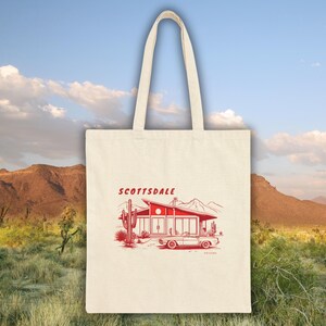 Scottsdale Tote Bag, Bachelorette Gift, Club Bach Tote, Palm Tree Bag, Desert Girls Trip, Aesthetic Tote, Eco Bag, Travel Gift, Welcome Bag