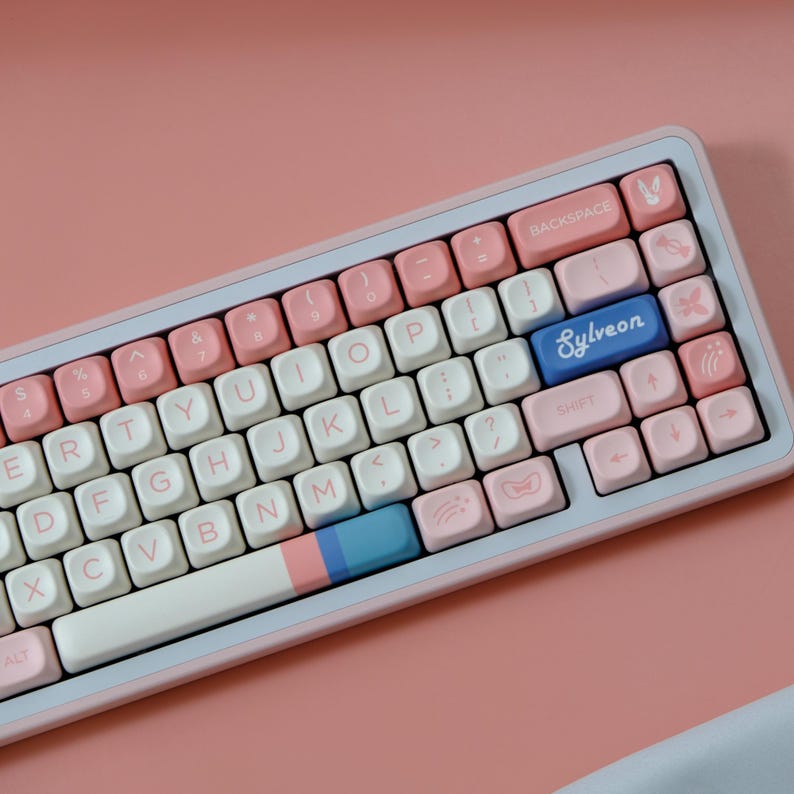 Eevee Fairy Keycap Set, Pokémon, 126 Keys PBT MOA Profile, Mechanical ...