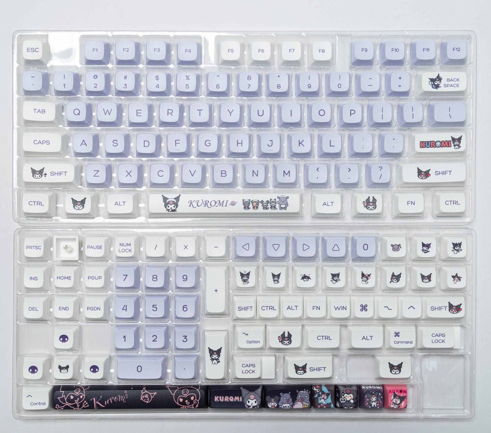 Goth Key Cap Set Kuromi Gothic Kawaii Keycap Set, 146 Keys PBT XDA Profile, Cute ...