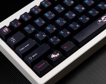 GMK Zen Pond Japanese Style Keycap Set, 129 Keys PBT Cherry Profile, Mechanical Keyboard Keycaps, Artisan Keycaps, Zen Aesthetic, Calm Style