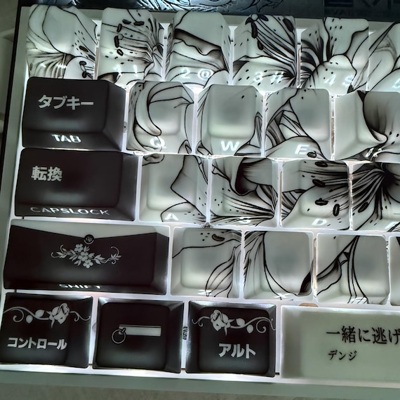 Reze Bomb Devil シャインスルーキーキャップ、126キー PBT チェリー