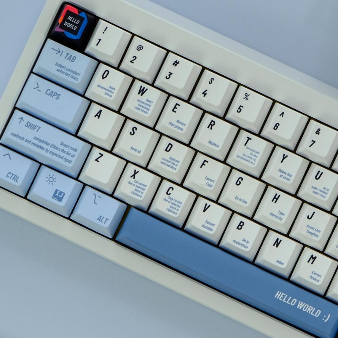 Programmer Style Keycap Set, 148 Keys PBT Cherry Profile, Mechanical ...