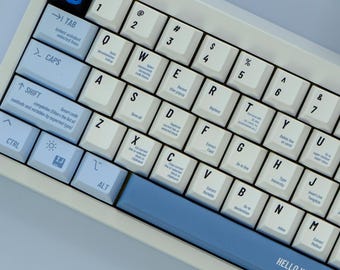 Programmer Style Keycap Set, 148 Keys PBT Cherry Profile, Mechanical Keyboard Keycaps, Artisan Keycaps, Coding Aesthetic, Developer Theme