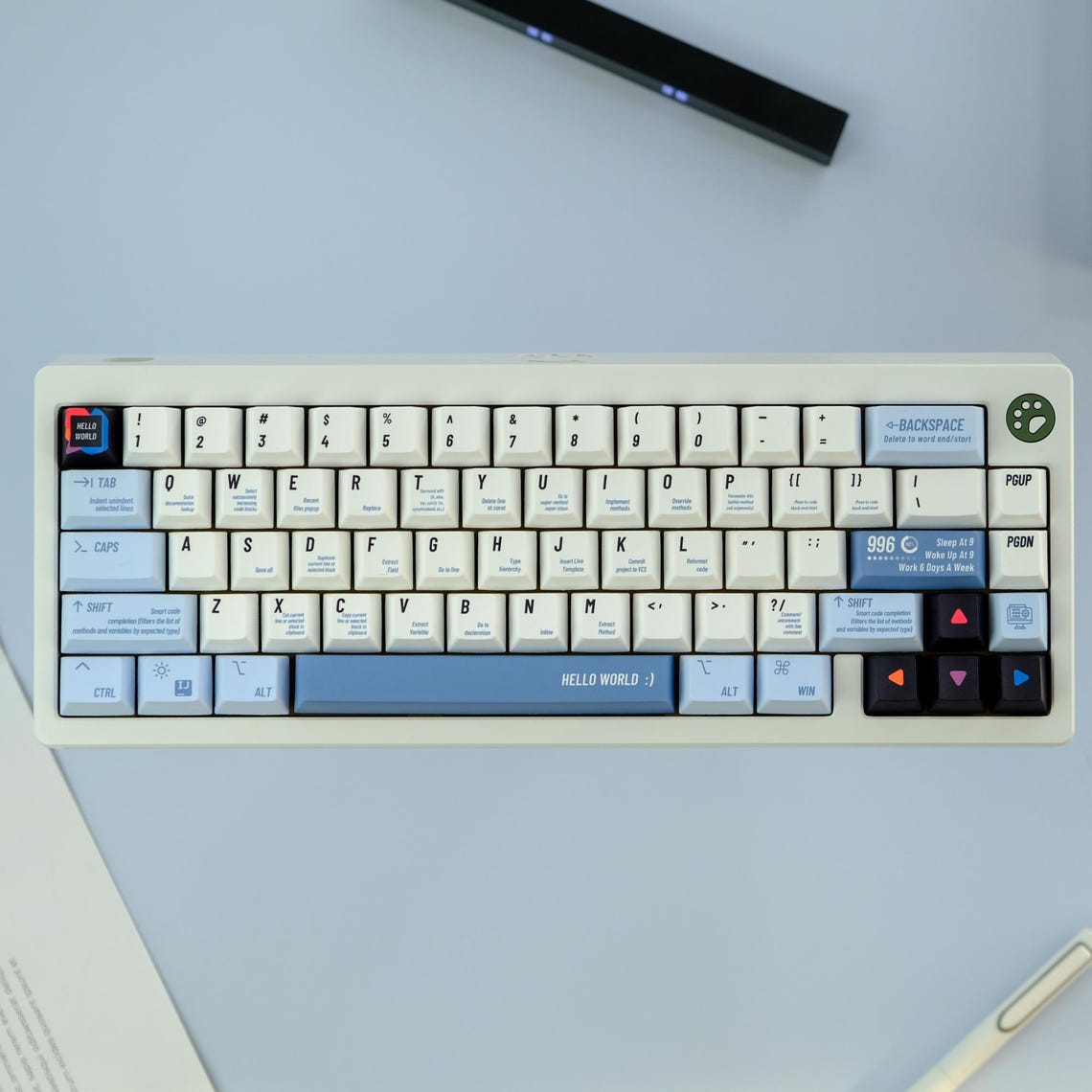 Programmer Style Keycap Set, 148 Keys PBT Cherry Profile, Mechanical ...