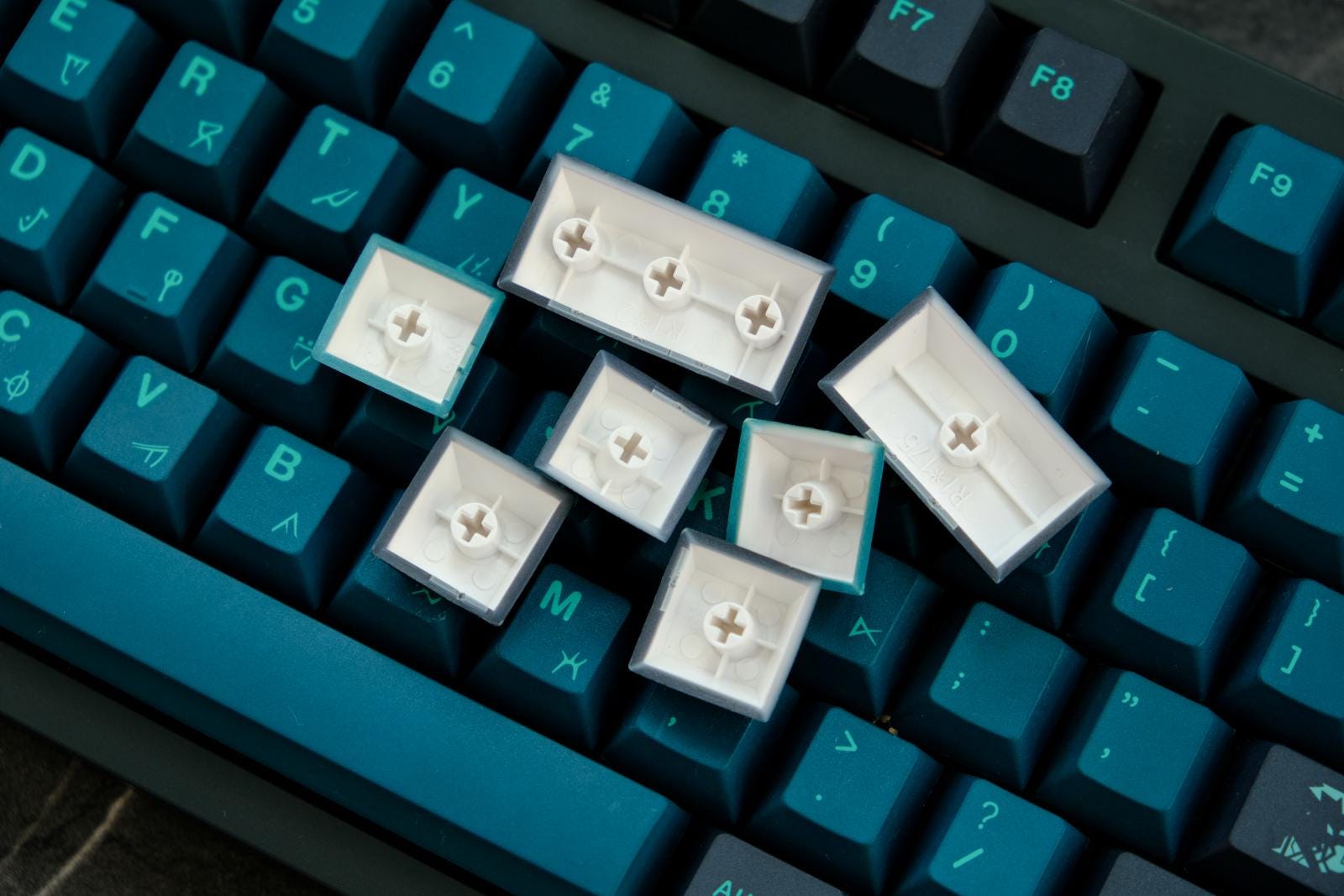 GMK Abyss Keycap Set, 129 Keys PBT Cherry Profile, Mechanical Keyboard ...