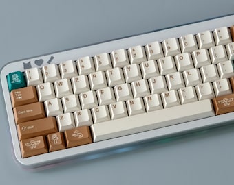 Retro Egyptische toetsenset, 150 toetsen PBT Cherry-profiel, mechanische toetsenbordtoetsen, ambachtelijke toetsen, vintage esthetiek, retrostijl