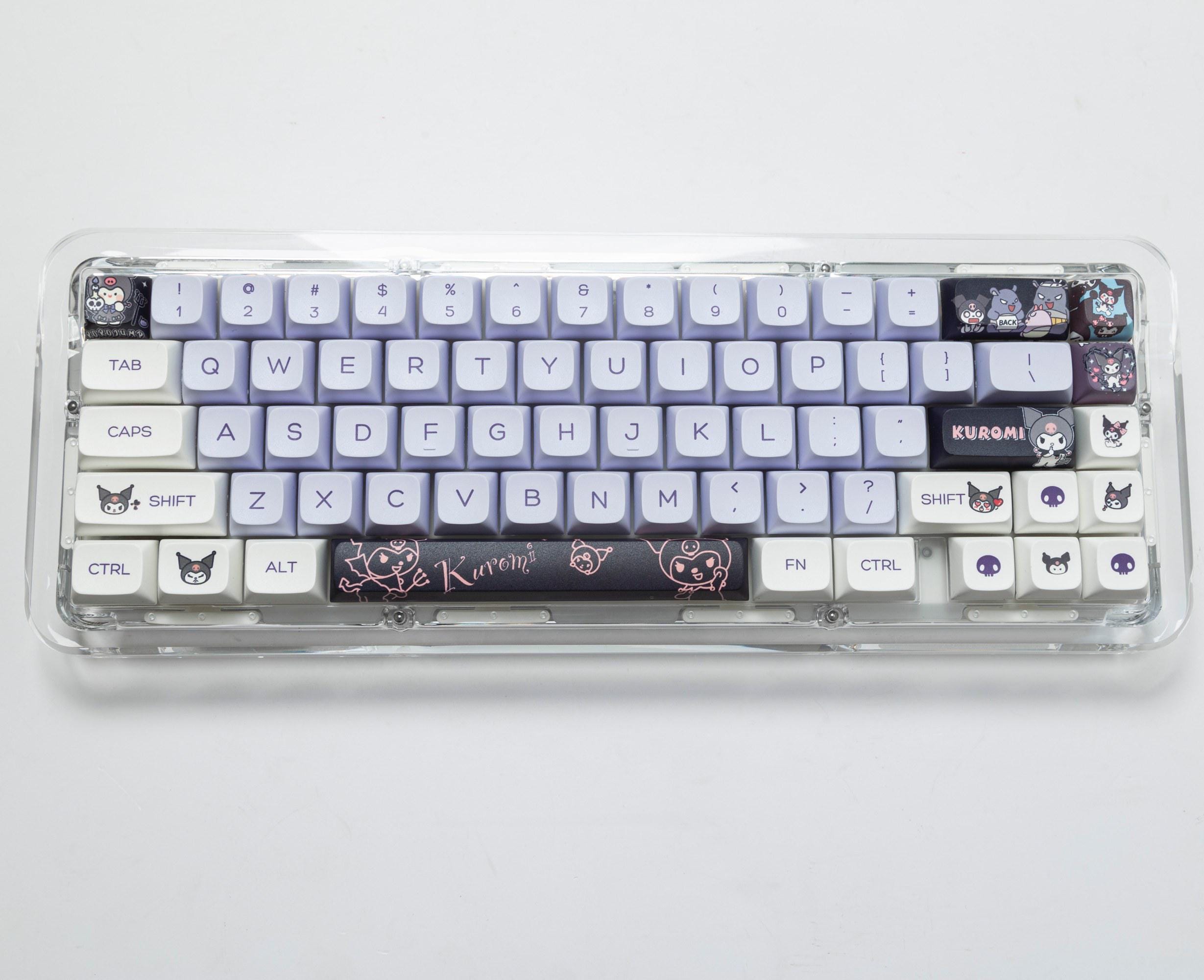Goth Key Cap Set Kuromi Gothic Kawaii Keycap Set, 146 Keys PBT XDA Profile, Cute ...
