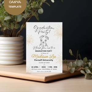 Class of 2025 Graduation Party Invitation: Editable Template (Digital Download)