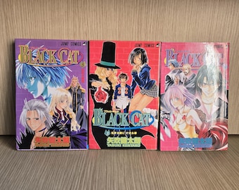 Black Cat Manga Lot: Japanese Editions, Sci-Fi Adventure (Vol. 3, 5, 8)