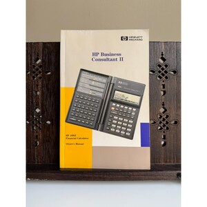 HP 19BII Business Consultant II Manual Owner’s Guide Book ONLY No Calculator