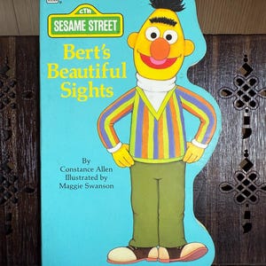 Bert’s Beautiful Sights – Vintage Sesame Street Shape Book (Golden Press 1990)