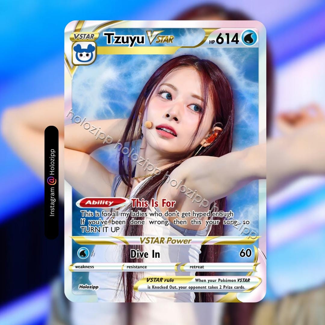 Twice “this is For” Vstar Pokémon Cards Kpop Photocards - Etsy