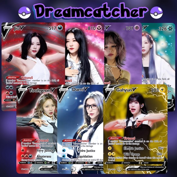 DREAMCATCHER トレカ Dreamcatcher “justice” V Pokémon Cards Kpop Photocards - Etsy